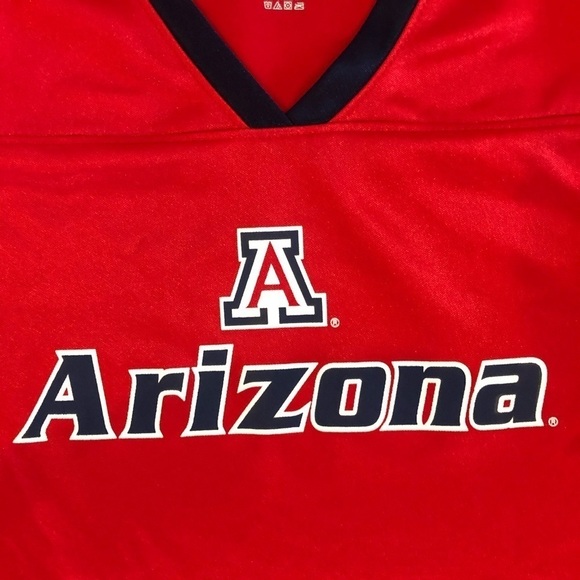 NWOT University of Arizona shiny V neck top.  Large - Picture 3 of 9